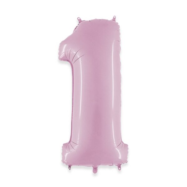 palloncino-numero-1-rosa chiaro